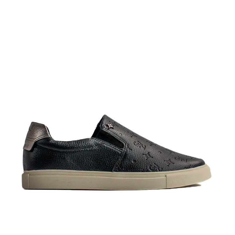 Tênis de Couro La Fenice Floter Preto/Onix 105192