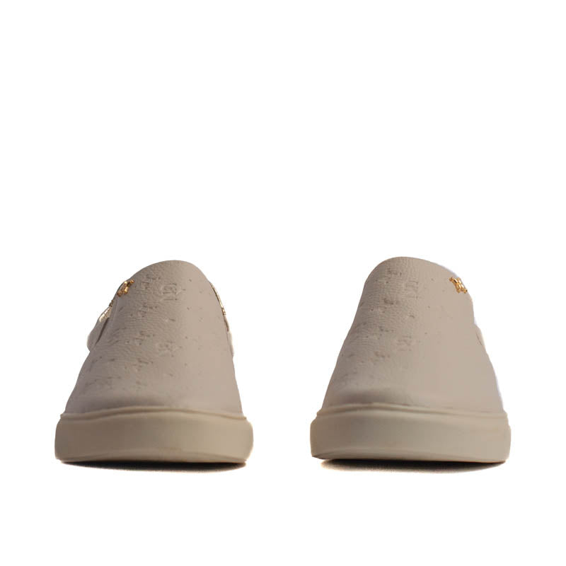 Tênis de Couro La Fenice Floter Off White/Ouro Light 105192