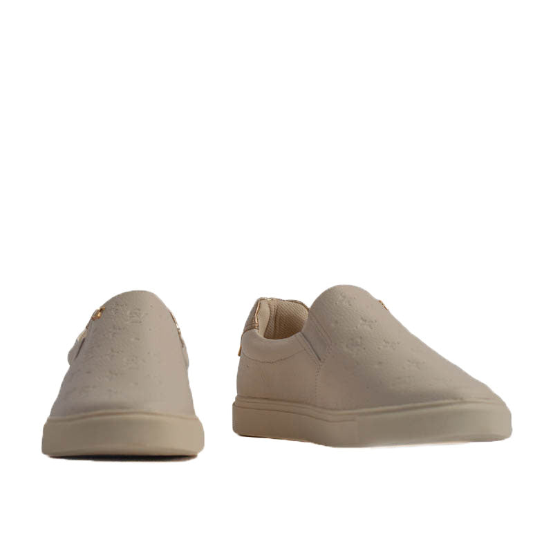Tênis de Couro La Fenice Floter Off White/Ouro Light 105192