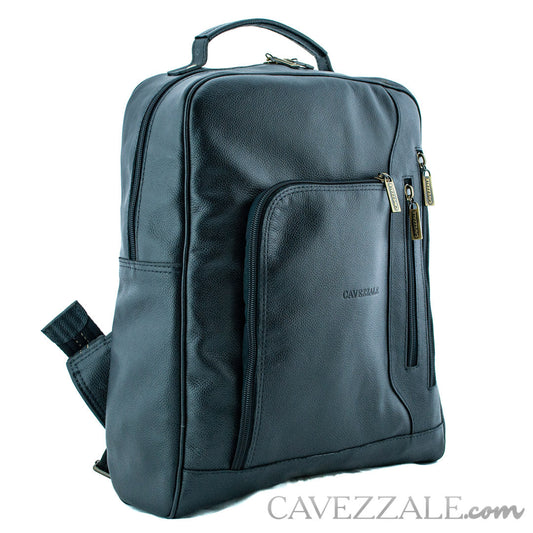 Mochila de Couro Masculina La Fenice Preto 098394