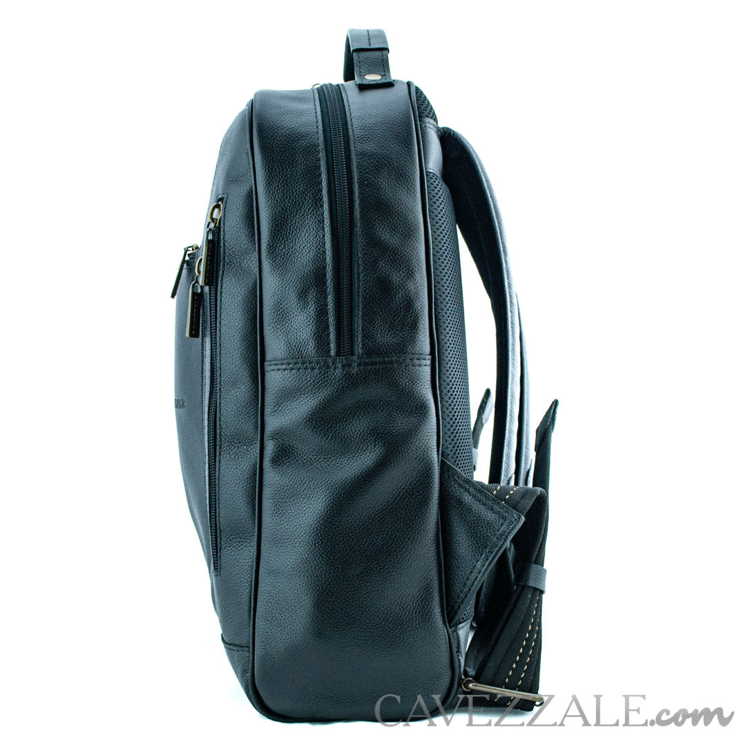 Mochila de Couro Masculina La Fenice Preto 098394