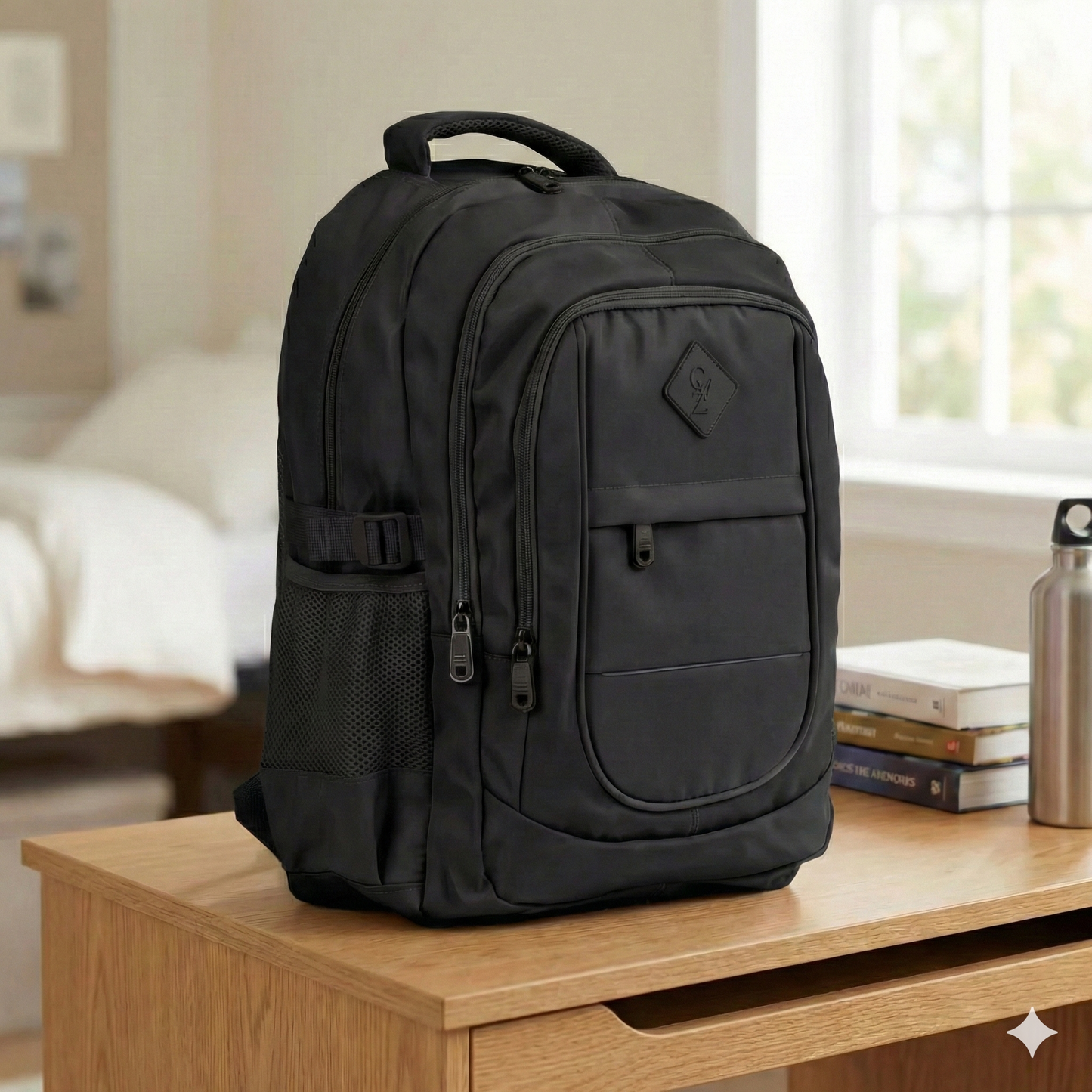 Mochila de Poliéster La Fenice Preto 105511