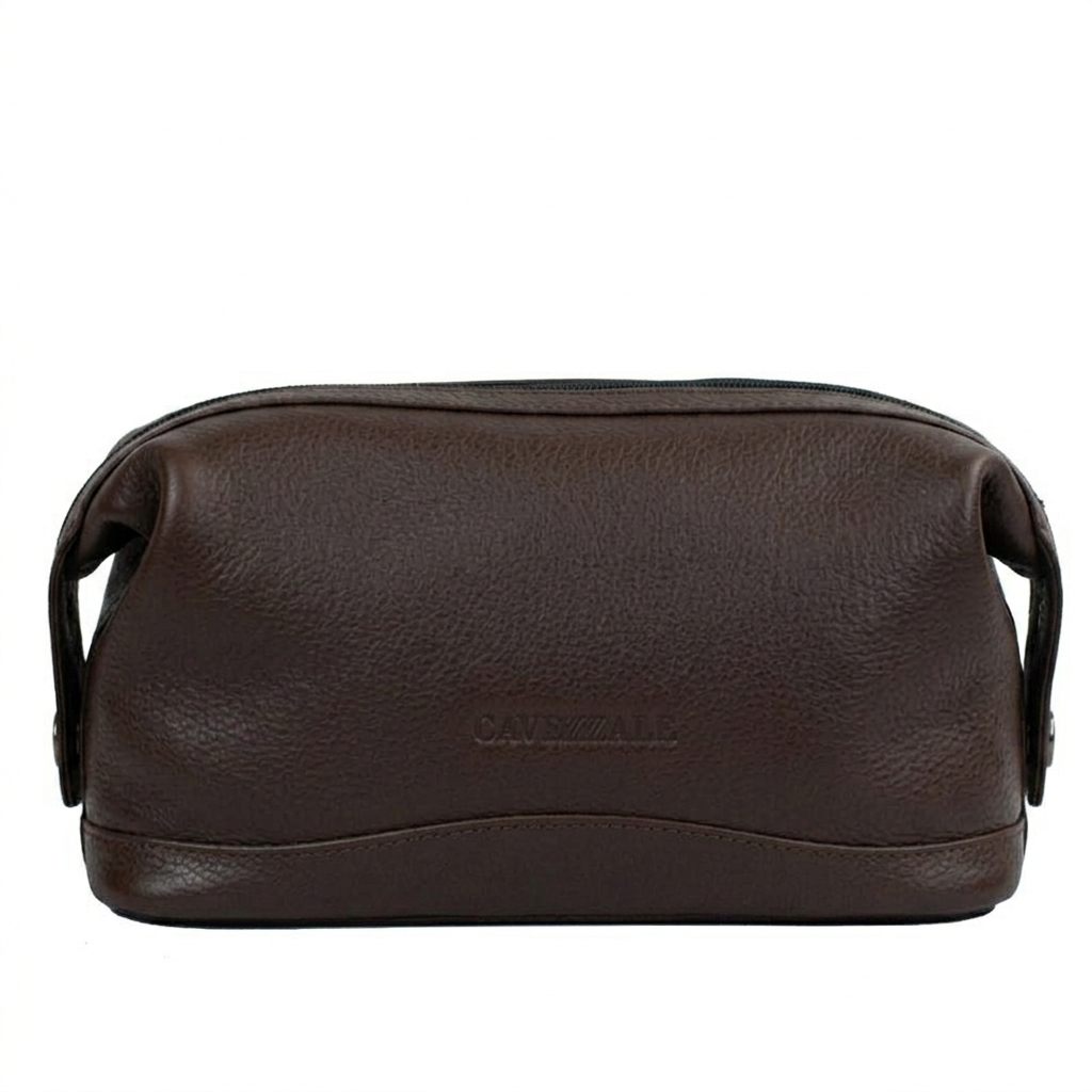 Necessaire Couro La Fenice Café 000488