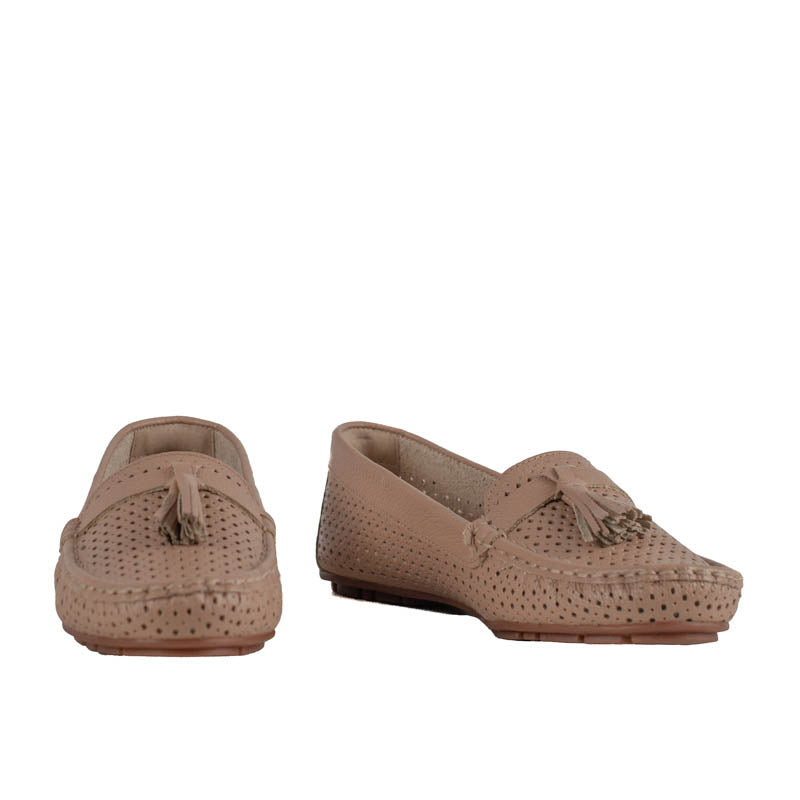 Mocassim de Couro La Fenice Floter Avelã 105636
