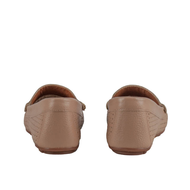 Mocassim de Couro La Fenice Floter Avelã 105636