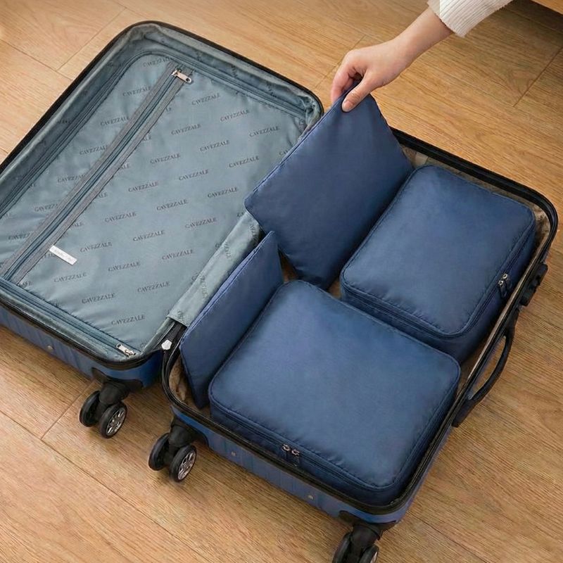 Kit Organizador de Bagagem Poliéster La Fenice Marinho 104511